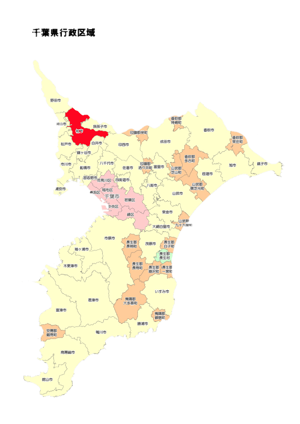 千葉県市町村マップ